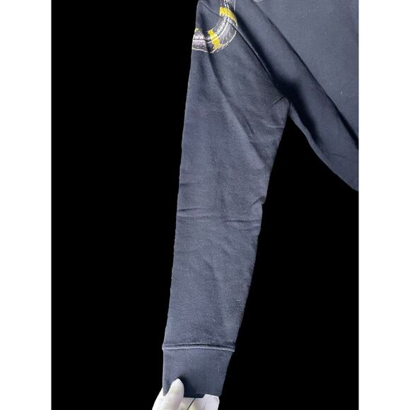 Marcelo Burlon Black & Gold Snake Print Long Sleeve Crewneck Sweatshirt NWOT COA - Picture 13 of 16